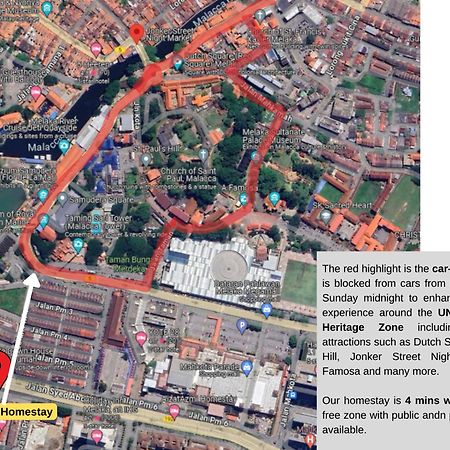 "Cloth Art Homestay" 4 Min Walk To Car Free Zone By Shine Stay Malacca Bagian luar foto